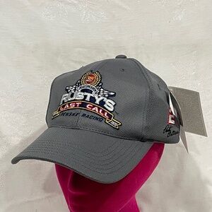 Gray "Rusty's Last Call" NASCAR Snap-Back Hat NWT Penske/Miller Lite Racing